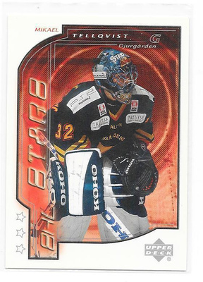 2000-01 SWE UD Stars #186 Mikael Tellqvist DIF LUKKO MV
