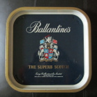 VINTAGE BALLANTINES VISKI TARJOTIN MANCAVE VARUSTE - pikkukuva 1