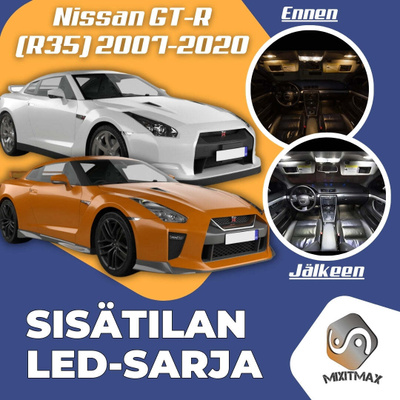 Nissan GT-R (R35) Sisätilan LED-sarja 10-osainen
