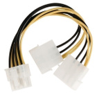 Valueline Virtakaapeli EPS 8-pin uros - 2xMolex uros, 15cm - pikkukuva 1
