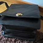 Three Bags musta Olkalaukku / Nahkalaukku / Laukku nahkaa - pikkukuva 2