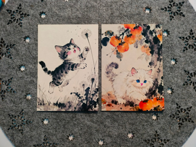 ~Kissa kortti~ 2kpl