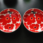 Marimekko Unikko syvä lautanen - pikkukuva 1