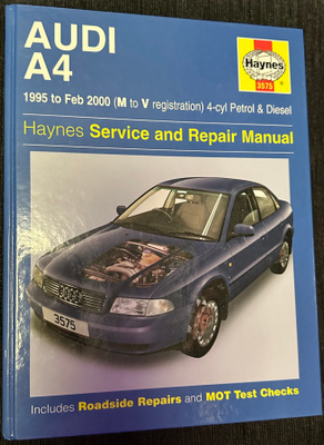 Haynes 3575 Audi A4 1995 - 2000 korjausopas