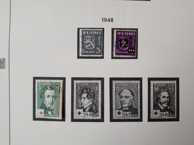 1948 Suomi postimerkki 3 kpl