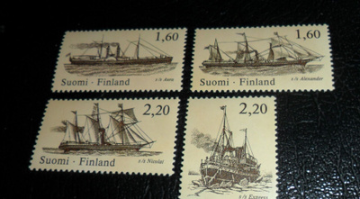 LAPE 995--998 ** FINLADIA 88 ,VUODELTA1986.POSTITUOREENA
