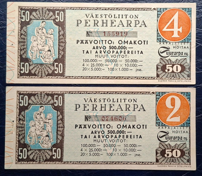 Arpa Perhearpa 2 erilaista 1944.