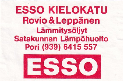 Pori, ESSO Kielokatu, Rovio  & Leppänen ,   s7/2