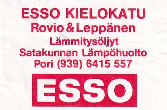 Pori, ESSO Kielokatu, Rovio  & Leppänen ,   s7/2