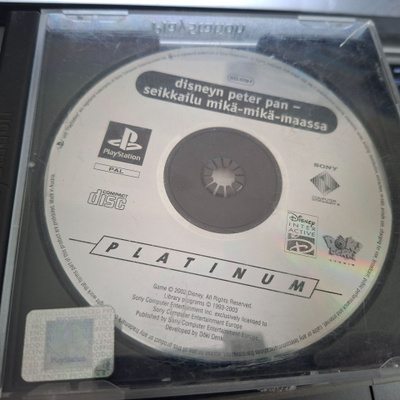 PS1 Peter Pan, ei ohjeita eikä kansilehteä