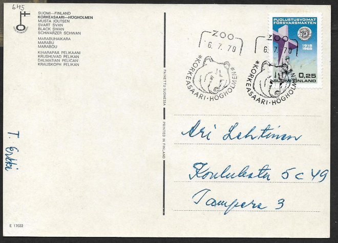 Korkeasaari Zoo 6.7.1970