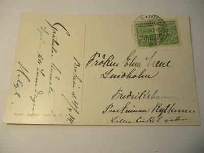1914 Hamina paikalliskortti