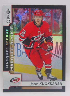 2017-18 O-pee-chee Black rainbow foil Janne Kuokkanen /100