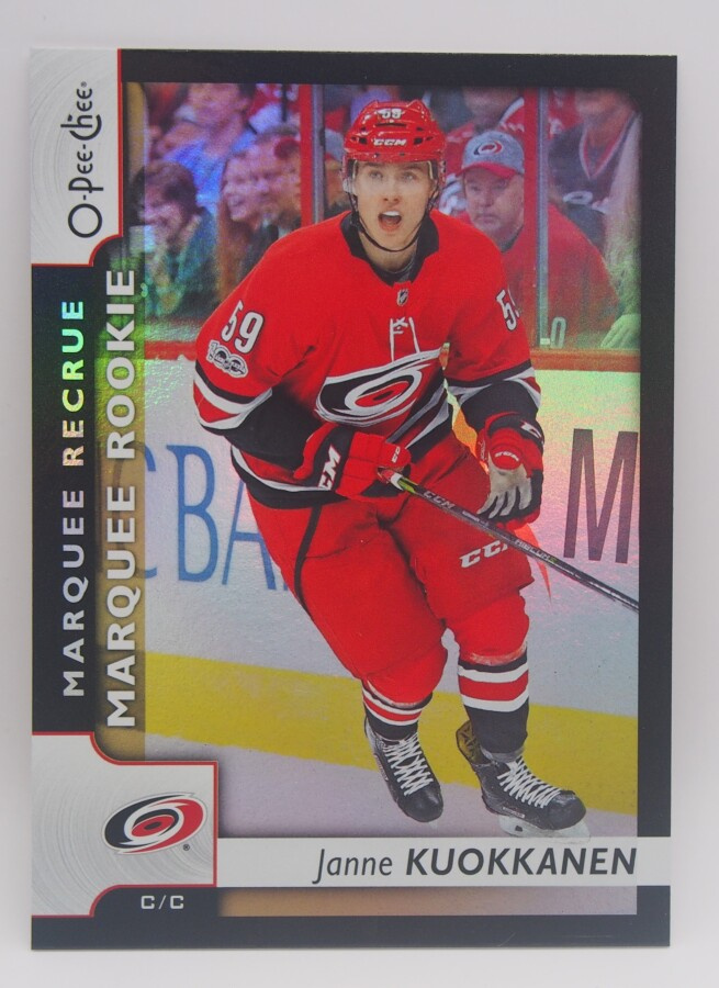 2017-18 O-pee-chee Black rainbow foil Janne Kuokkanen /100