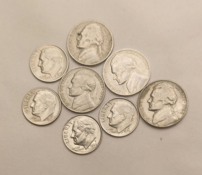 USA kolikkosetti (8 kpl) – Dimes & Nickels