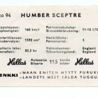 Purkkakuva Hellas Autosarja n:o 94 HUMBER SCEPTRE - pikkukuva 2