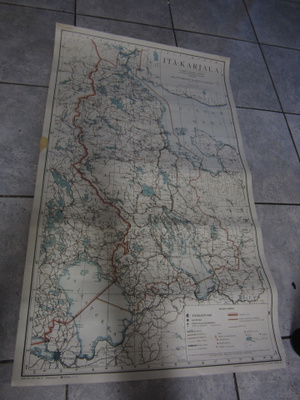 Alkuperäinen Itä-Karjalan kartta 1934 (AKS)
