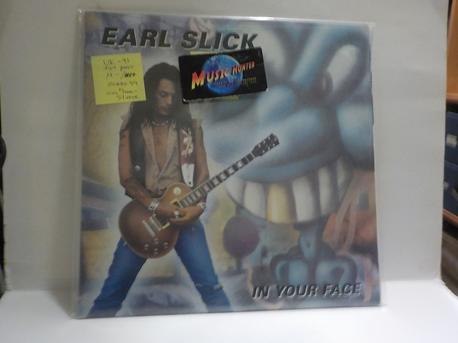 EARL SLICK - IN YOUR FACE M-/EX+ UK 1991 LP