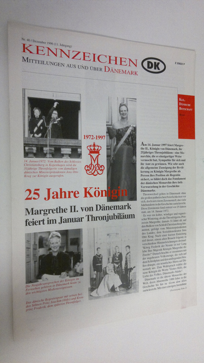 Kennzeichen nr. 40/Dezember 1996 (11. Jahrgang) : Mitteil...