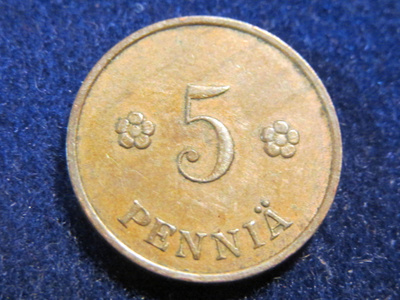 5 penniä 1936