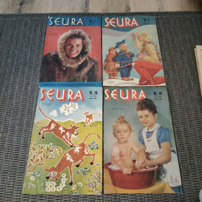 SEURA LEHTIÄ 20 KPL V. 1951, KATSO KUVAT!