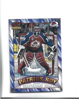 PATRICK ROY (mv) TEAM LEADERS # 217 INVINCIBLE 1997-98