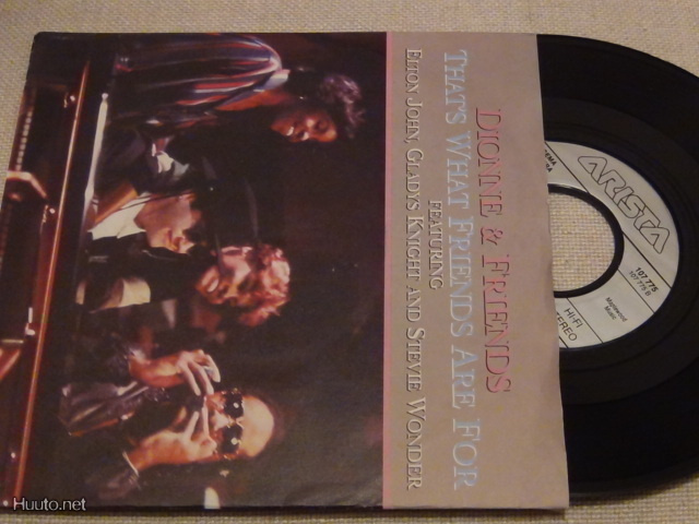 Dionne Warwick that's what friends are for 7 45 Saksa 1985