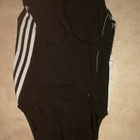 Adidas - kokouimapuku musta 3 raitaa M- koko(38) - pikkukuva 1