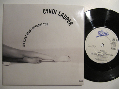 Cyndi Lauper My First Night Without You 7" sinkku