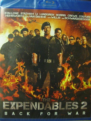 THE EXPENDABLES 2 - BACK FOR WAR BLU-RAY