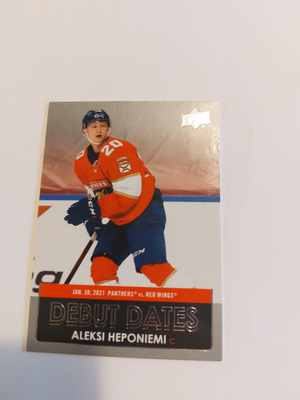 2021-22 Upper Deck Debut Dates #DD16 Aleksi Heponiemi