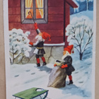 Jenny Nyström: Tontut tuovat kelkalla säkin lahjoja, p. 1945 - pikkukuva 1