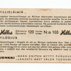 Purkkakuva Hellas VILLIELÄIMIÄ n:o 103 Purukumikuva - pikkukuva 2
