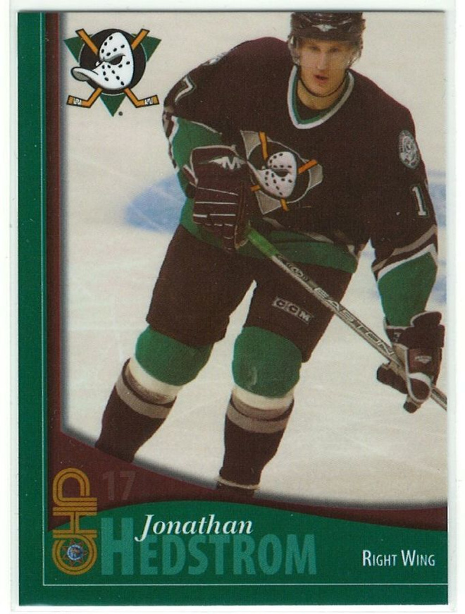 05-06 Anaheim Mighty Ducks CHP 8 Jonathan Hedström Ex-Kärpät