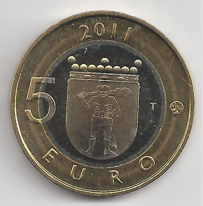 2011  5 € Lappi maakuntaraha