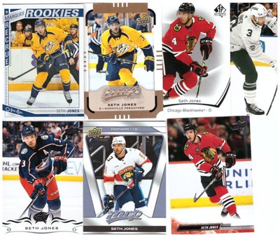 7 x SETH JONES Blackhawks, Predators sis. 1 x Rc Kortti