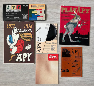 Vanhoja Äpy-lehtiä pakettina