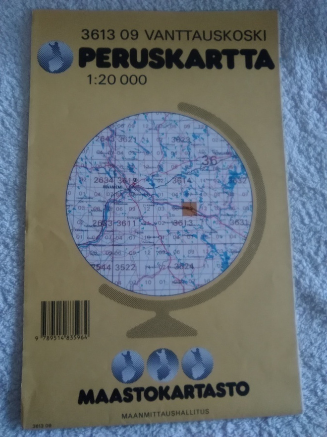 KARTTA ROVANIEMI VANTTAUSKOSKI 1:20 000
