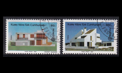 Turkki Kypros 205-6A o Europa moderni arkkitehtuuri (1987)