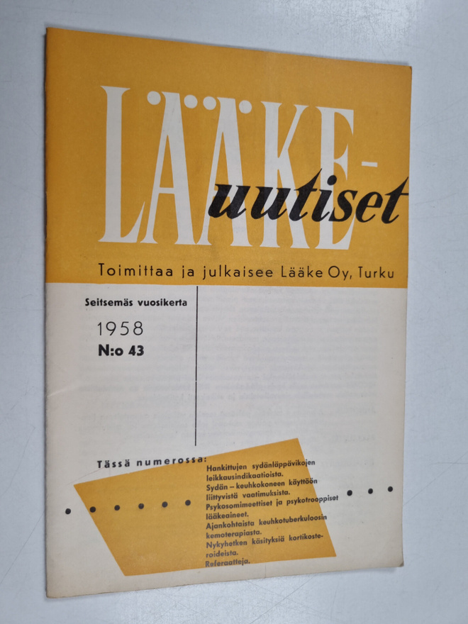 Lääkeuutiset 43/1958