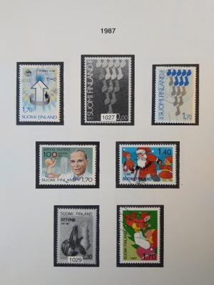 1987 Suomi postimerkki 5 kpl