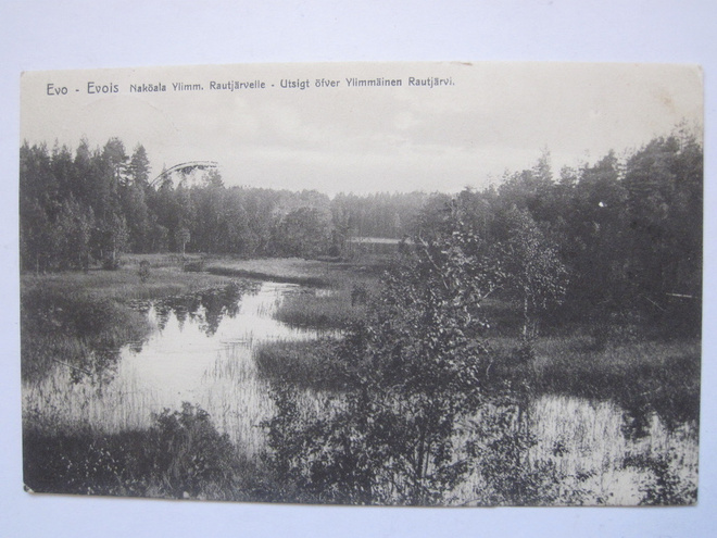 VANHA Postikortti Evo Lammi Hämeenlinna 1915 Venäjä Sensuuri
