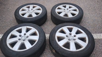 Vw alumiinivanteet 16", 5x112, 205/55r16 kesärenkaat