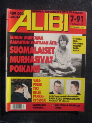 ALIBI RIKOKSIA KÄSITTELEVÄ LEHTI 7 / 1991