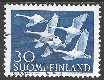 1956 Pohjolan Päivä 30 mk leimattu LaPe 465