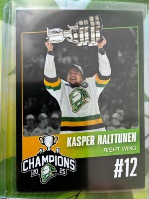 Kasperi Halttunen 2025 Memorial Cup Champions