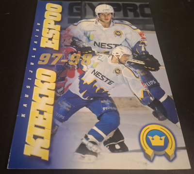 Kiekko-Espoo kausikirja 1997-1998