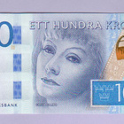 Ruotsi 100 Kronor v.2015 UNC P-71 (Greta Garbo) - pikkukuva 1