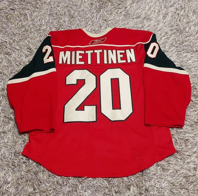 Antti Miettinen Minnesota Wild game worn