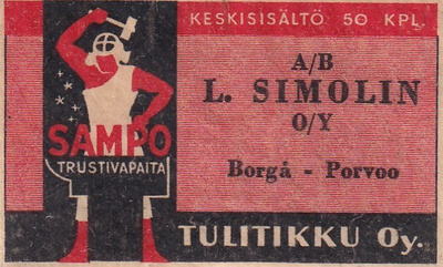 Borgå - Porvoo, A/b  L. Simolin O/y, Sampo    5/16